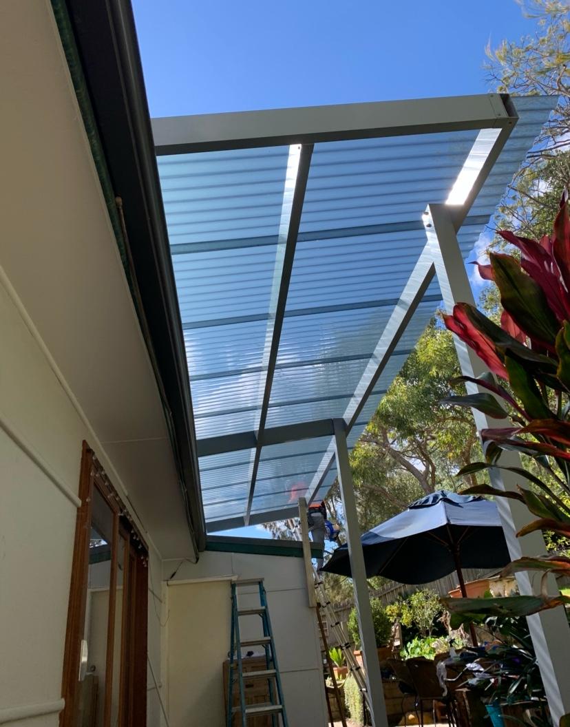 Polycarbonate Lean-To Patio